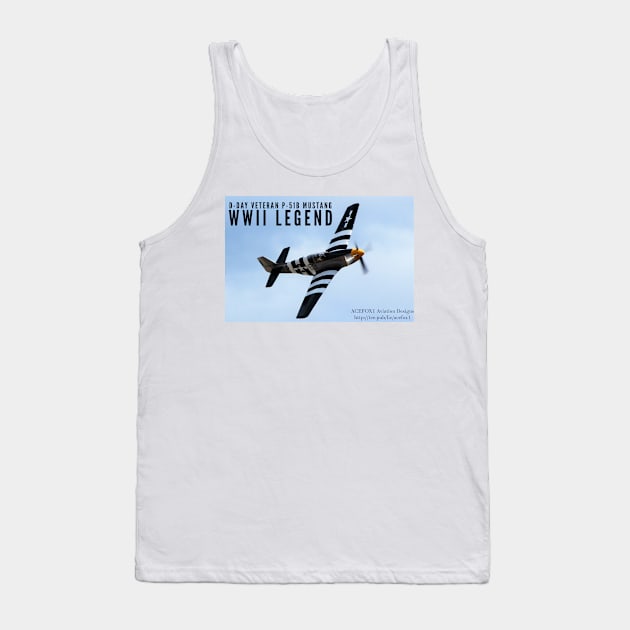 2-Sided P-51 Mustang WWII Legend Tank Top by acefox1